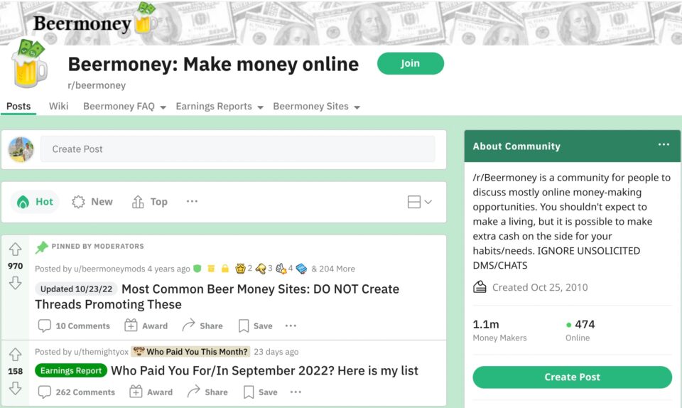 Beermoney Reddit Pinecone Research